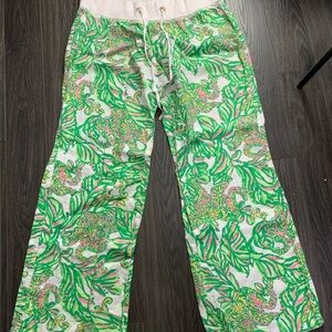 Lilly Pulitzer baggy beachy colorful pants.